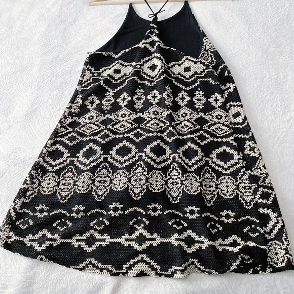 UO Staring At The Stars Black + White Sundress - Picture 6 of 8
